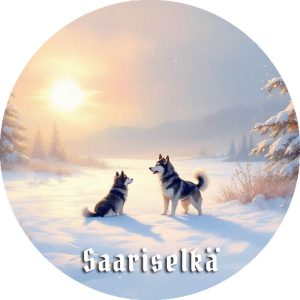 MAGNEETTI PYÖREÄ, HUSKYT/AURINGON KAJO SAARISELKÄ