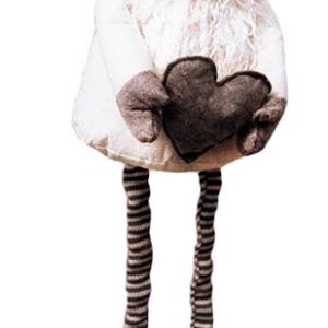 TONTTU, 130 CM, VALKOINEN / HARMAA NETTOHINTA