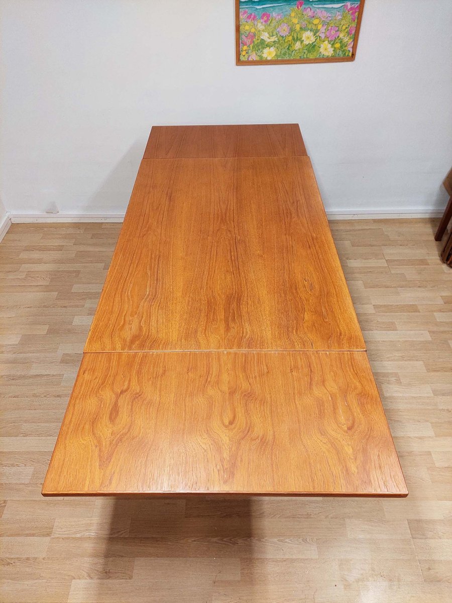 Farstrup møbler 60-luvun jatkettava teak ruokapöytä - Image 7