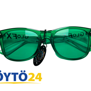 GloFX Color Therapy Glasses | Green | Vihreät Aurinkolasit Festareille & Reiveihin